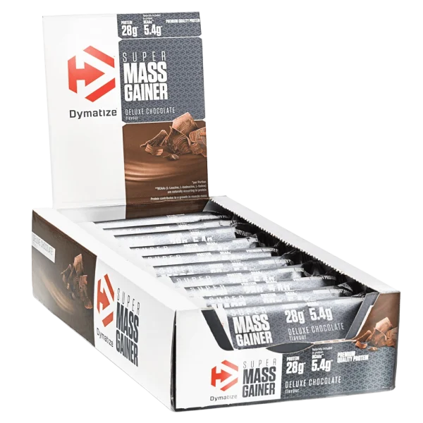 DYMATIZE BARRA PROTEINA SUPER MASS GAINER 90G DELUXE CHOCOLATE - Imagen 2