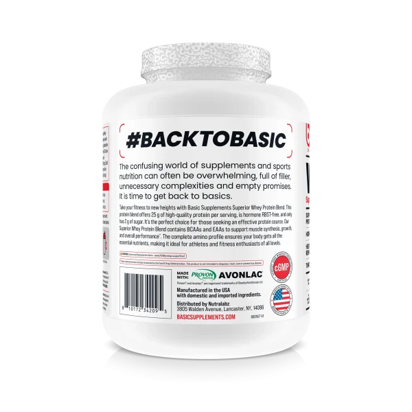 BASIC PROTEINA WHEY 5 LB DUBAI CHOCOLATE - Imagen 3