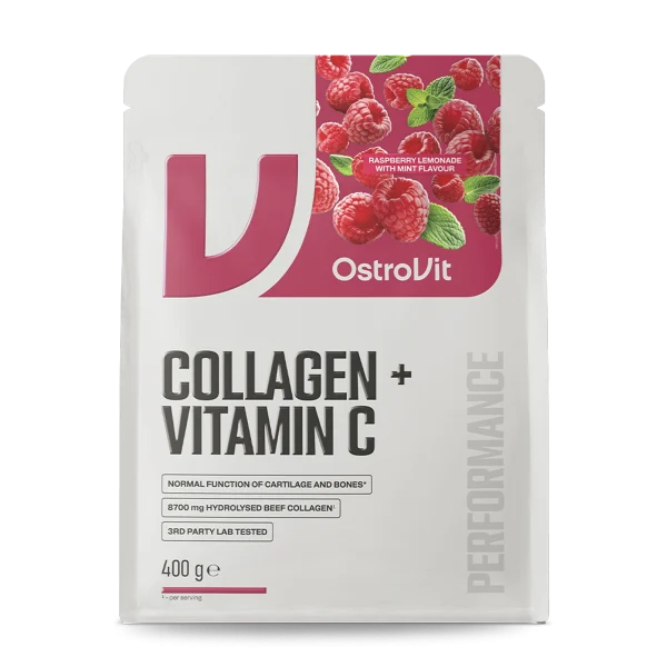 Ostrovit Colageno Vitamina C 400 G Raspberry Lemonade With Mint - Imagen 2